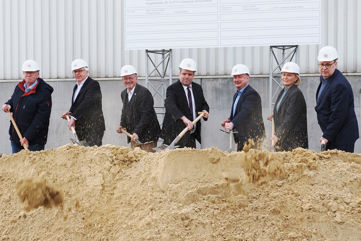 Spatenstich für Bioabfallvergärungsanlage Osterholz