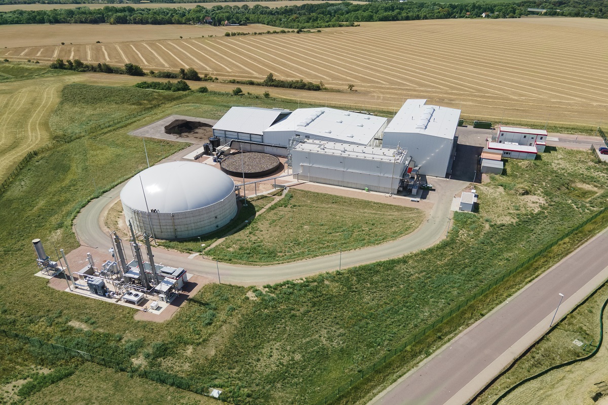 Air pictures biomass plant Bernburg